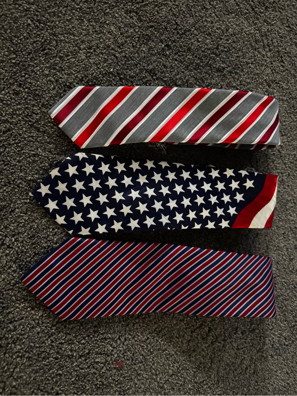 Nautica Red, White, and Blue Patriotic Tie Trio